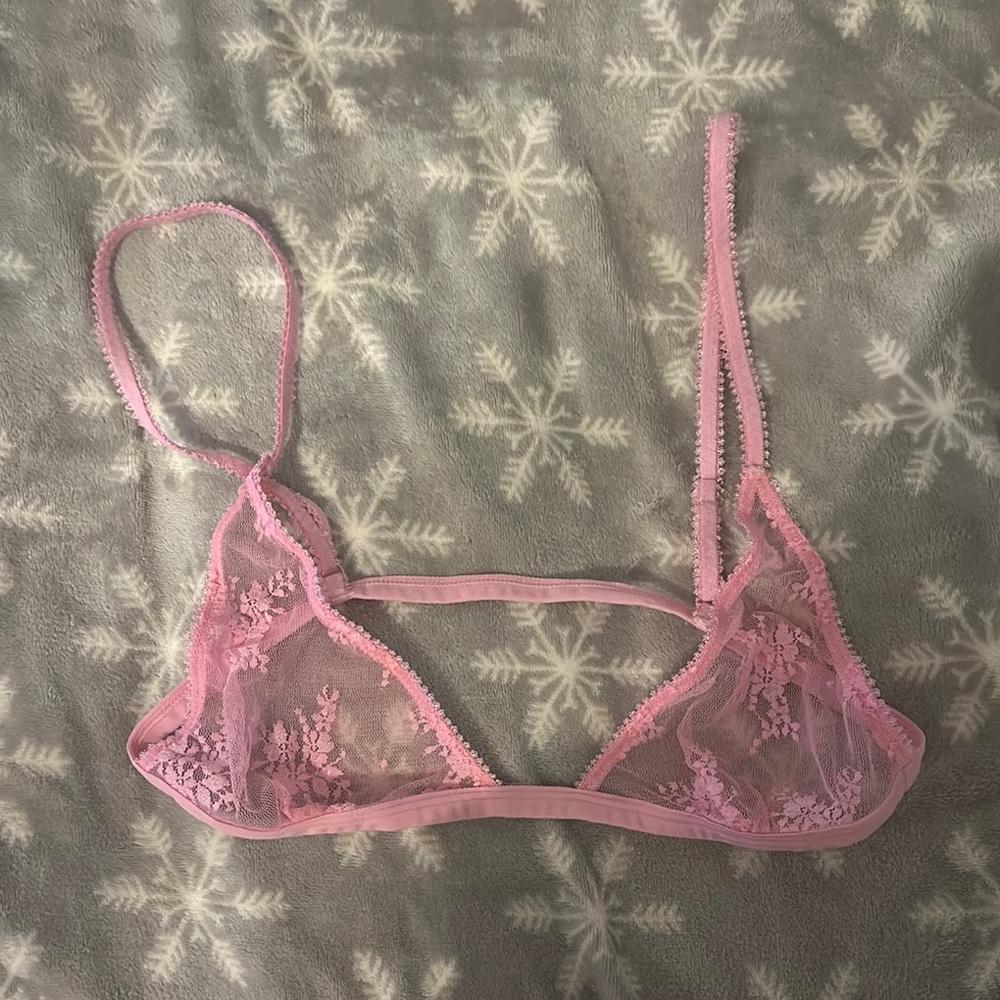 Pink Lace Bralette